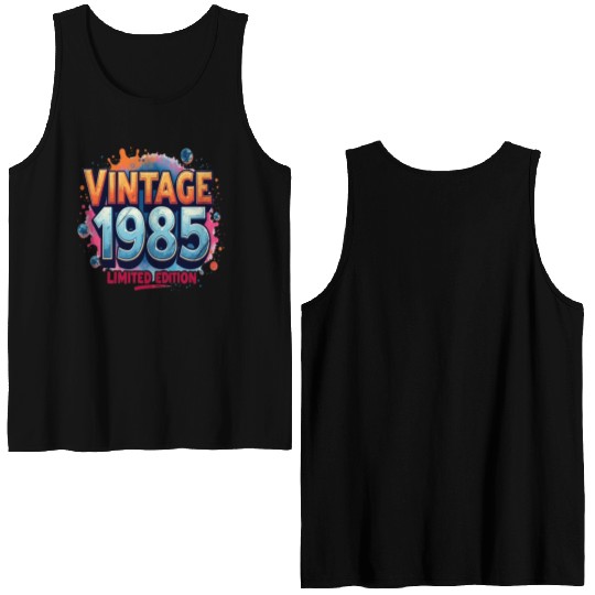 vintage 1985 limited edition Double Sided Tank Tops