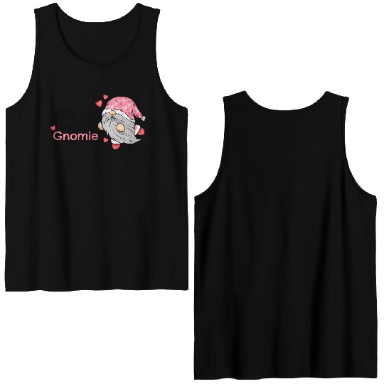 Gnomes Valentines Revelin, Valentines Retro Double Sided Tank Tops