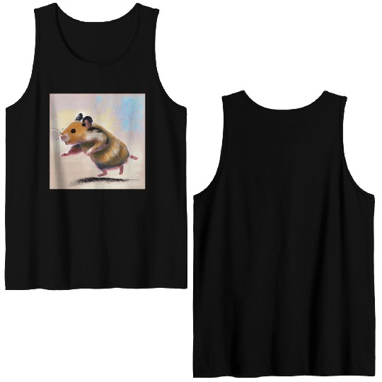 Running away hamster Double Sided Tank Tops