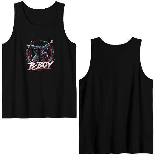 B-Boy Breakdance Breakdancer Urban Hip Hop Double Sided Tank Tops