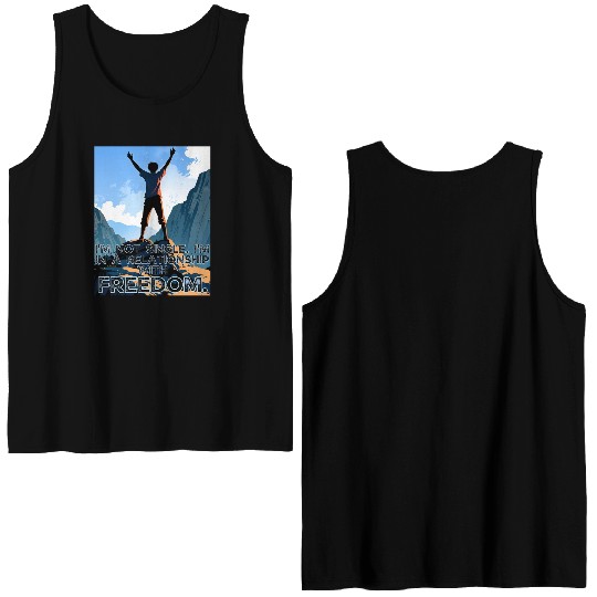 Not Single In Relationship with Freedom Valentines Double Sided Tank Tops