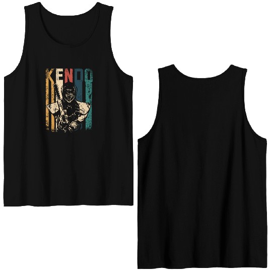 Retro Vintage Kendo Double Sided Tank Tops