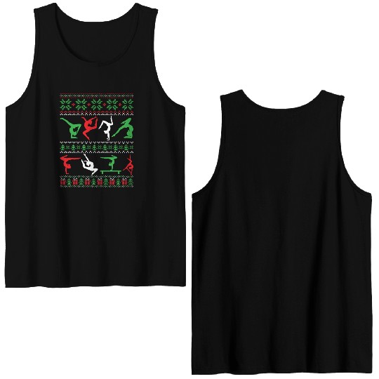 Dancer Christmas Dance Merry Dancemas Teacher Double Sided Tank Tops