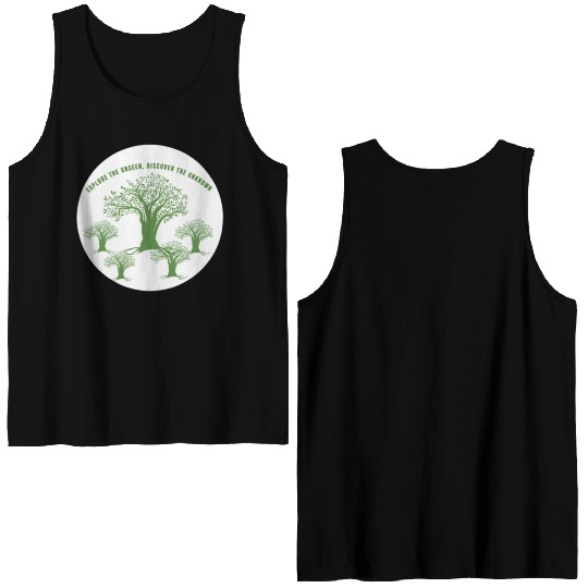 Green Tree Environmentalism Advocacy Double Sided Tank Tops
