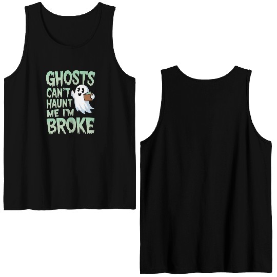 Paranormal Comedy Funny Ghost Humor Lighthearted Double Sided Tank Tops