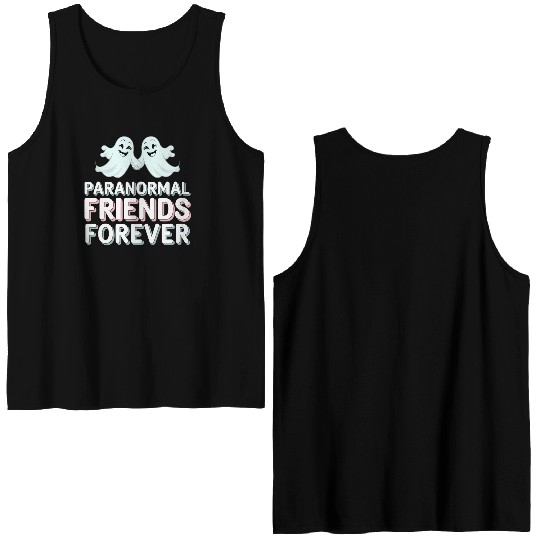 Paranormal Comedy Funny Ghost Humor Lighthearted Double Sided Tank Tops