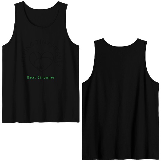 Helping Tiny Hearts Beat Stronger -Maternity Nurse Double Sided Tank Tops
