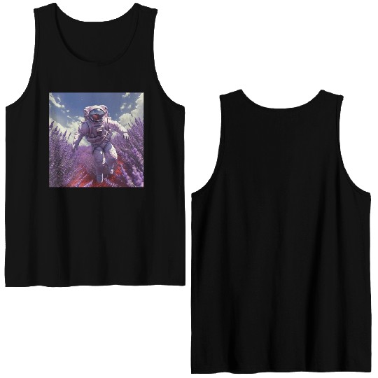 post nuclear lavender farmer Double Sided Tank Tops