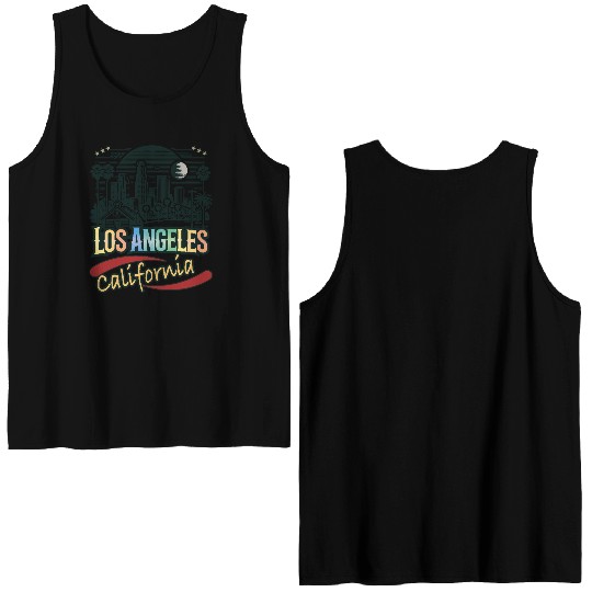 Beautiful design gift idea Los Angeles California Double Sided Tank Tops