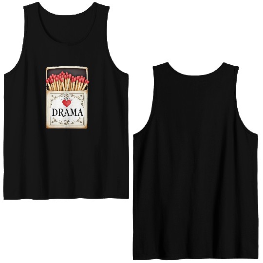 anti valentine no time for drama Double Sided Tank Tops