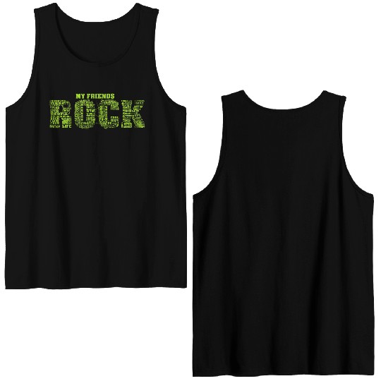 My Frineds fraternity Double Sided Tank Tops