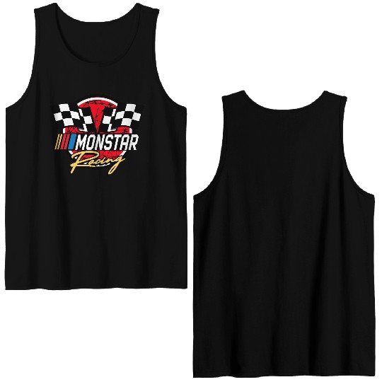 monstar racing barbed wire Double Sided Tank Tops