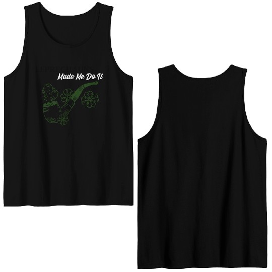 Leprechauns Made Me do It Double Sided Tank Tops