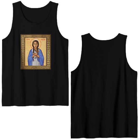 St Kateri Tekakwitha Lily of the Mohawks Catholic Double Sided Tank Tops