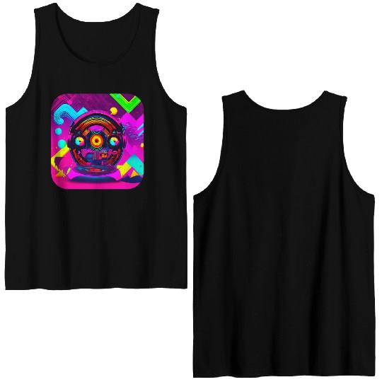 retro vintage 80s pop culture Double Sided Tank Tops