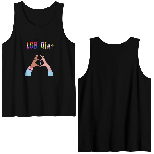 Theres No LGBTQIA Without The T Transgender Pride Double Sided Tank Tops