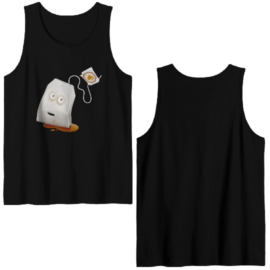 T-Force Tea Bag - Gold/ Brown Double Sided Tank Tops