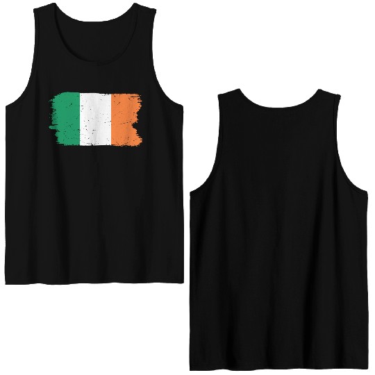Ireland flag Double Sided Tank Tops