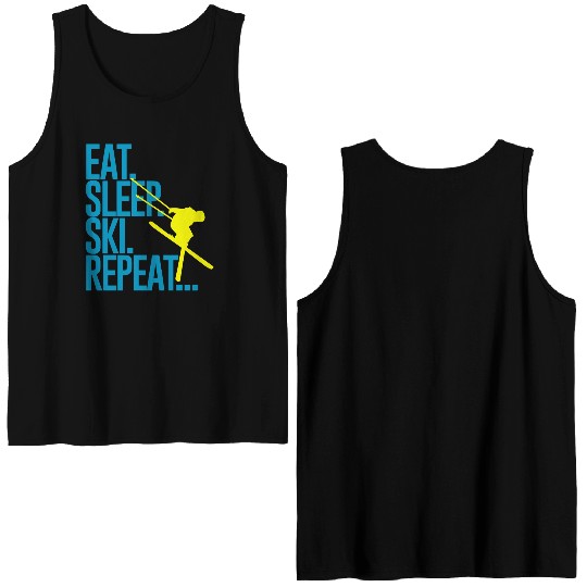 Skiing Double Sided Tank Tops