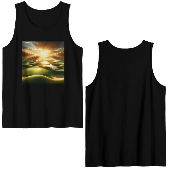 Sunrise Golf Course Double Sided Tank Tops
