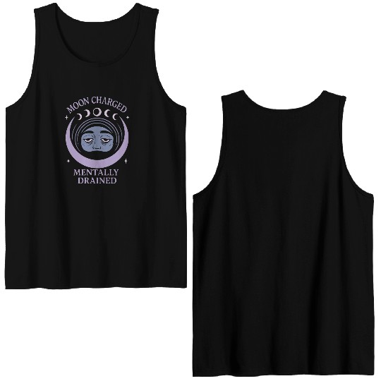 Witchy Book Club Pagan Reader Occult Fiction Coven Double Sided Tank Tops