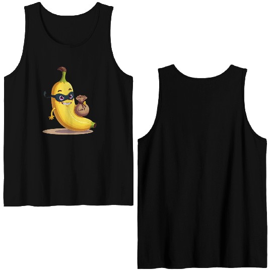 A sneaky banana Double Sided Tank Tops