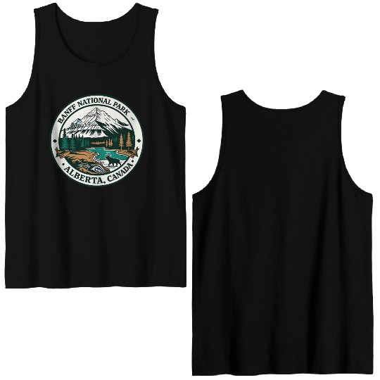 Banff National Park Alberta Canada Double Sided Tank Tops