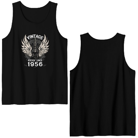 Vintage Rockin' Since 1956, 69 Years of Legendary Double Sided Tank Tops