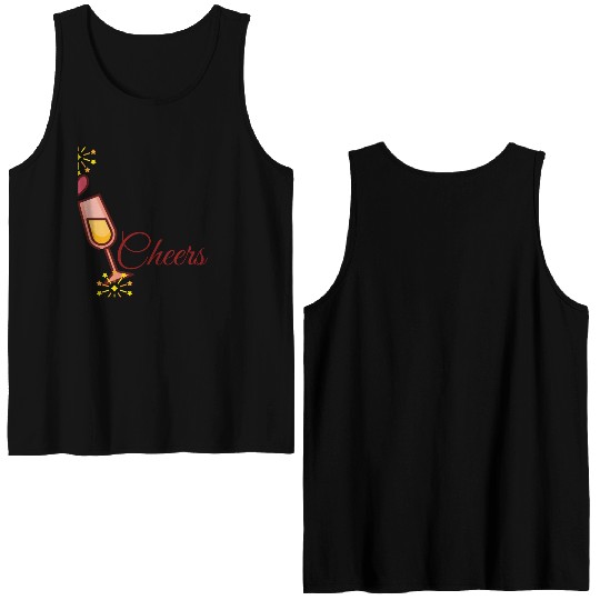 Unisex Double Sided Tank Tops – Fun Party Vibes Double Sided Tank Tops for couple