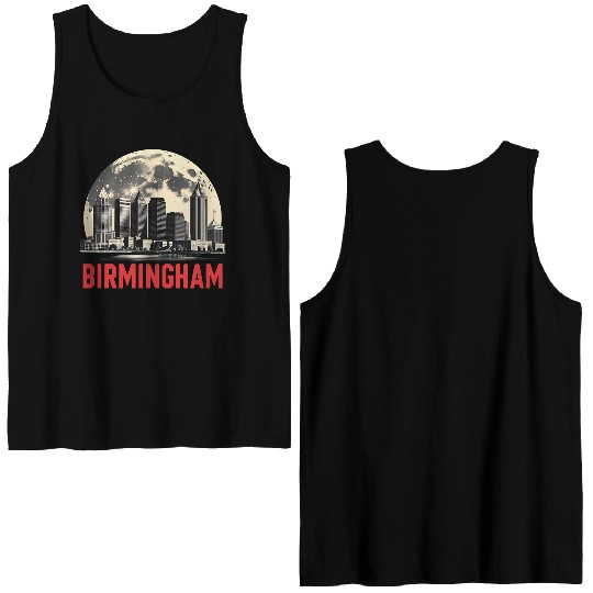 Birmingham City Albm Skyline Full Moon Double Sided Tank Tops
