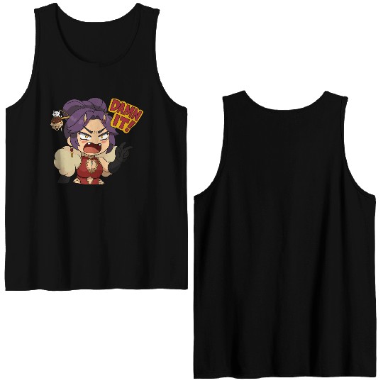 OniGiri AKA Giri Mario Party Style Sticker DAMN IT Double Sided Tank Tops