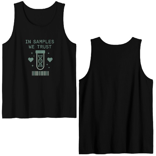Clinical Lab Tech Diagnostic Science Data Nerd Double Sided Tank Tops