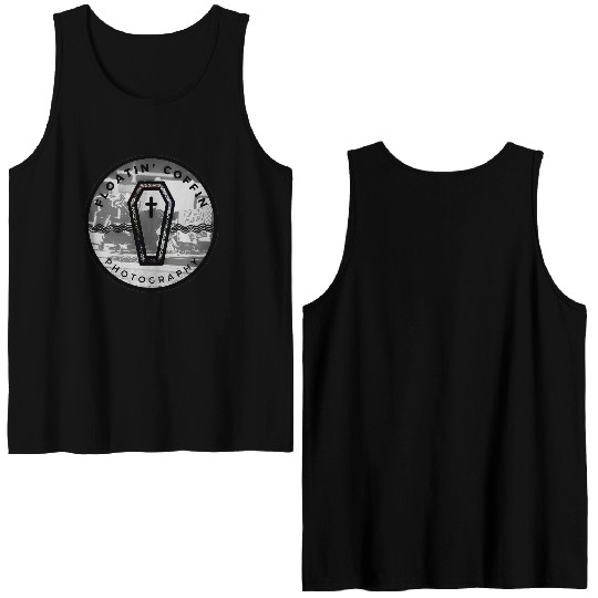 BlacknWhite Coffin Homeless Street Famiy Give Back Double Sided Tank Tops
