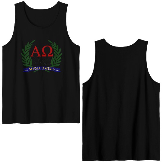 Alpha Omega, Eternity's Fraternity Double Sided Tank Tops