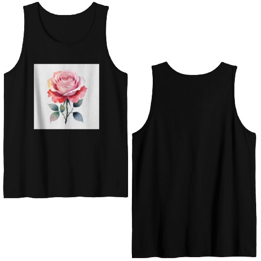 3D rose Double Sided Tank Tops