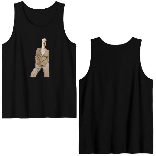 Funny Alpaca Suit Animal Fashion Art Double Sided Tank Tops