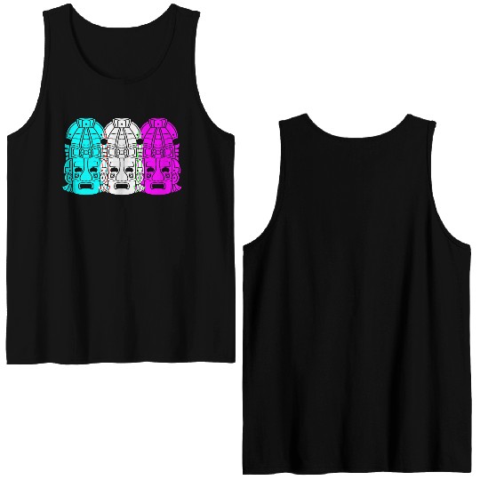 Mayan And Aztec Symbol Aztec Inca Double Sided Tank Tops