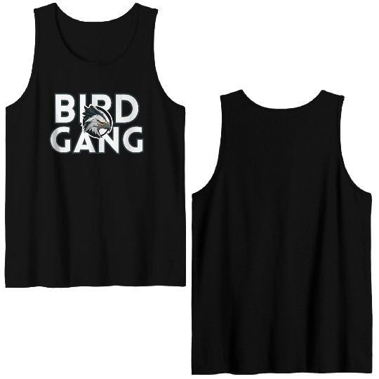 Eagle Head Bird Gang Logo Design Double Sided Tank Tops