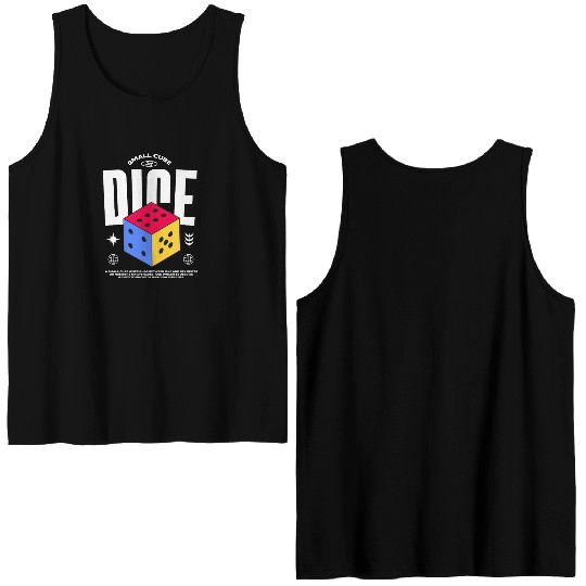 Dice Double Sided Tank Tops | Funny Board Game & RPG Dice