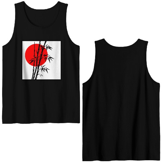 Japanese Bamboo Serenity Double Sided Tank Tops