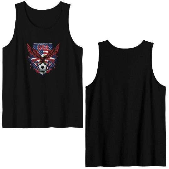 USA Soccer World Cup 2026 Eagle Patriotic Apparel Double Sided Tank Tops