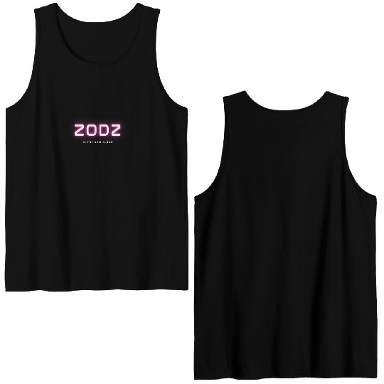 Pink Black ZODZ Modern Fashion Double Sided Tank Tops 1