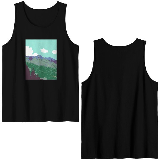 Berchtesgaden Alps near Obersalzberg Germany WPA Double Sided Tank Tops