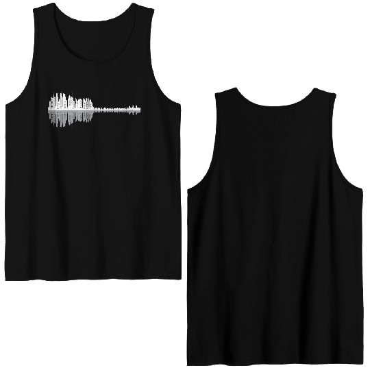 Urban Guitar Skyline Double Sided Tank Tops