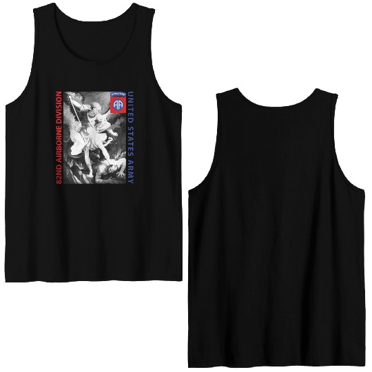 82nd Airborne - Saint Michael Double Sided Tank Tops