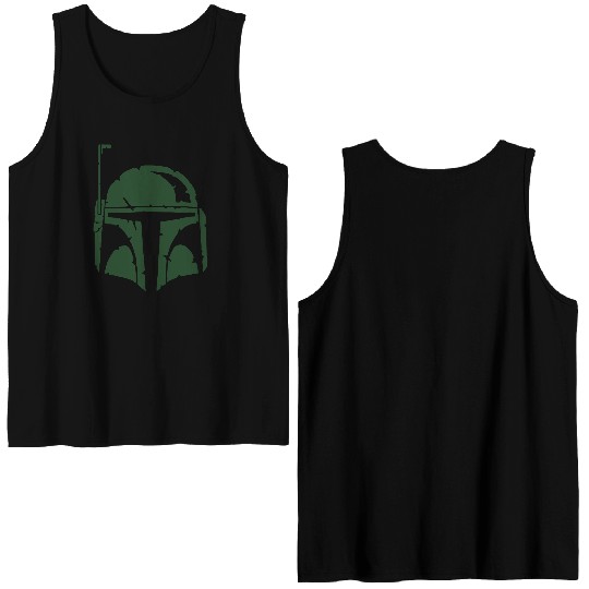Boba Fett Helmet Worn Double Sided Tank Tops