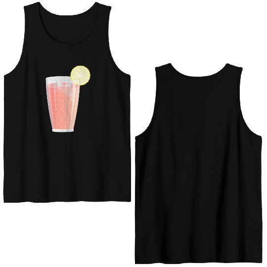 Cocktail Glass Double Sided Tank Tops