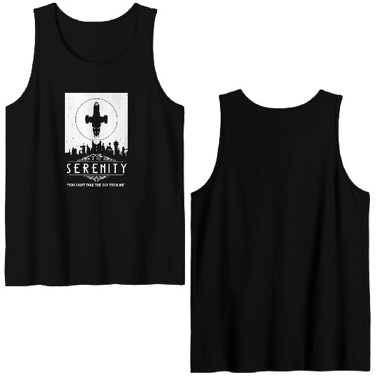 Serenity - You can't take the sky from me Firefly Double Sided Tank Tops