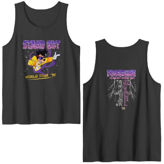 Vintage Disney Powerline Double Sided Tank Tops, Powerline Stand Out Tour 95 Double Sided Tank Tops