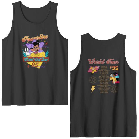 Vintage Disney Powerline Double Sided Tank Tops, Disney 90s